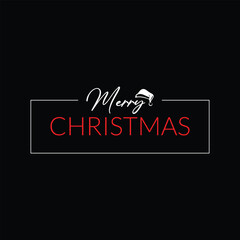Fototapeta premium Merry Christmas Text