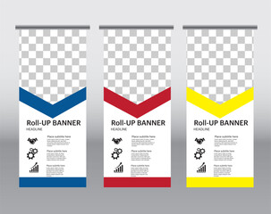 Roll up banner for business use.