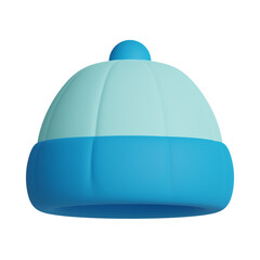 3d winter beanie icon