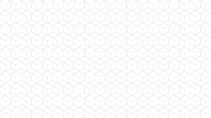 Hexagon Pattern on white background. Modern stylish texture. Regularly repeating geometrical tiles with hexagon. Vector EPS 10