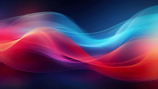 A vibrant and colorful wave against a contrasting black background