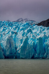 Grey glacier in Torres del Paine National Park, in Chilean Patagonia