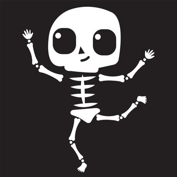 D&iacute;a de los muertos, s&iacute;mbolo tradicional de la fiesta mexicana, Halloween o vector de decoraci&oacute;n de la fiesta Dia De Los Muertos. Calavera y huesos bailando, fiesta en M&eacute;xico. Calaca, movimientos de ba