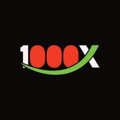 1000X logo for business.