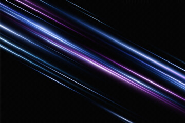 Speed ​​effect in the background. Motion light effect for banners.Different lines of light.