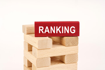On the wooden planks there is a red one with the inscription - RANKING