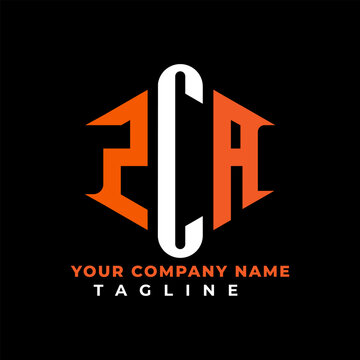 ZCA letter logo creative design with vector graphic Vector
