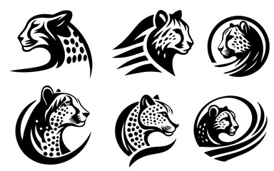 cheetah logo vector icon illustration design © Big Dream