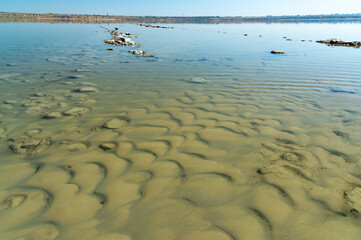 The bottom of the drying dead sea (Kuyalnik estuary, Odea region)