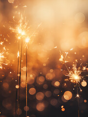 Bengal sparkler abstract blurred background