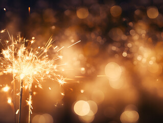 Bengal sparkler abstract blurred background