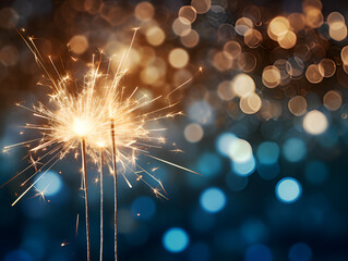 Bengal sparkler abstract blurred background