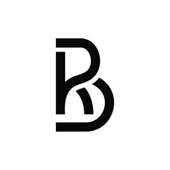 Letter p r b initial creative line art modern geometric unique monogram logo