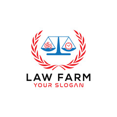 Fototapeta na wymiar law firm loan logo design vector