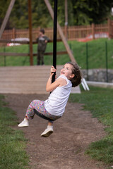 Cute kids playing in the park