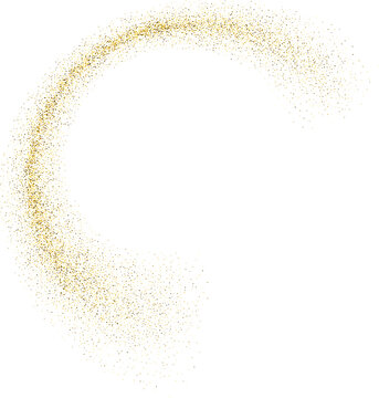 Abstract shiny gold glitter design element