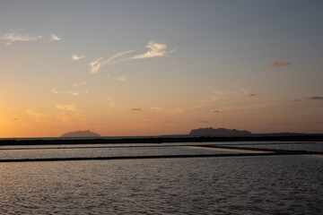 Naklejka premium Sunsets in Sicily