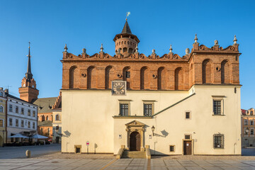 Fototapeta na wymiar Historic Town Hall of Tarnow in Poland