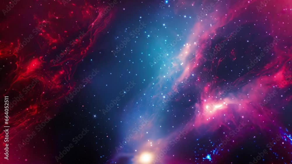 Wall mural galaxy and nebula. abstract space background. endless universe with stars and galaxies in outer spac
