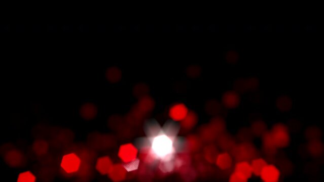 Red Bokeh Halloween Christmas Lights Twinkling Shimmering Background Loop
