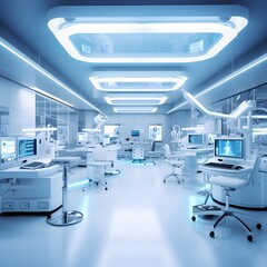 Smart lab medical, Hi-tech concept of future.