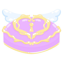 魔法少女の変身♡メイクコンパクトピンク♪PNG