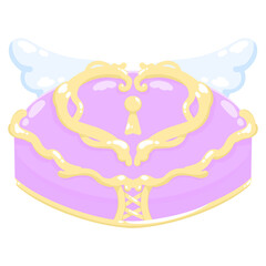 魔法少女の変身★編み込みメイクコンパクトピンク♪PNG