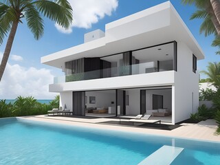 Amazing Modern Minimal Cubic Villa Estate