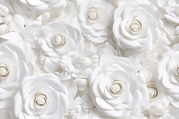white porcelain roses frosting texture pattern seemless