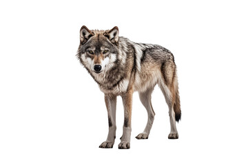 Wolf on a transparent background. Png file