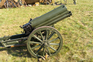 Old hungarian-made World War I Skoda 75 mm mountain cannon