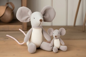mouse plush toy. Generative AI