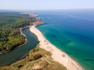 Black sea coast near Veleka Beach, Sinemorets, Bulgaria