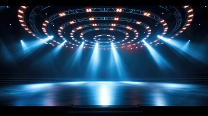 Stage with lights.