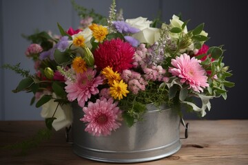 charming floral arrangement, ideal present. Generative AI