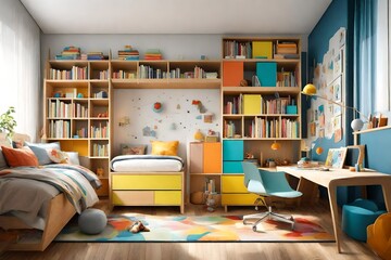 room with books