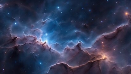 Deep space nebula. Vivid colors