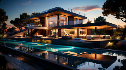 modern villa