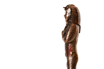 A statue of a person wearing a hat. This image can be used to represent various concepts, such as...