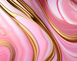 Tło abstrakcyjne, różowy marmur, krzywa tekstura i wzór w kształcie fal 