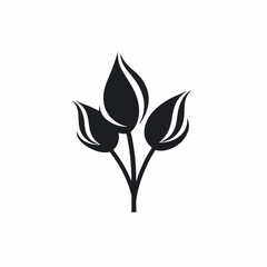 Tulips in cartoon, doodle style. 2d vector illustration in logo, icon style. AI Generative