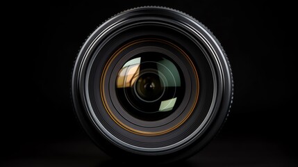 a close up of a camera lens - obrazy, fototapety, plakaty