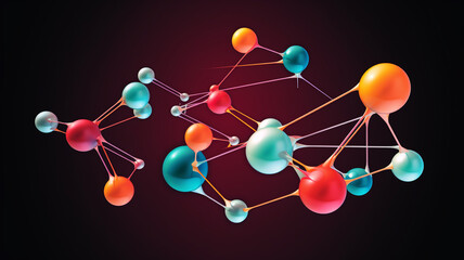 Obraz na płótnie Canvas molecule structure