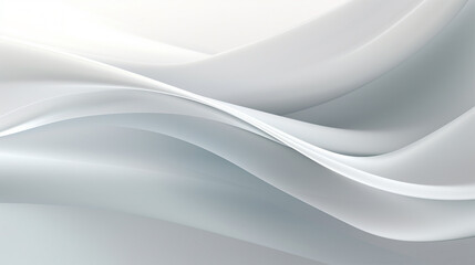 Soft wavy shape, gray and white abstract background
