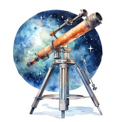 a telescope on a tripod