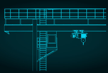 Gantry crane blueprint
