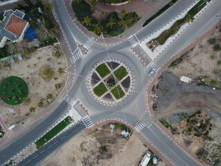 City square arial photo