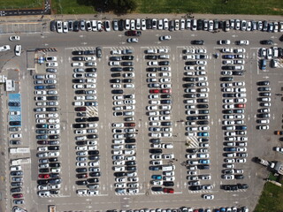 parking lot in the city