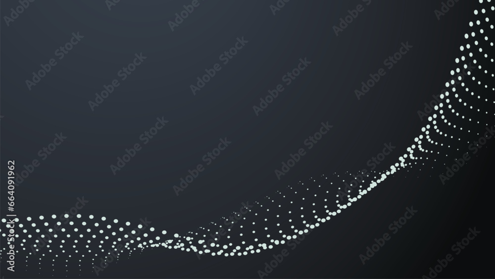 Poster Abstract geometric gradient backdrop. Dots structure, shape. Scientific background.