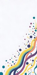 abstract cartoon color splash background. AI generated illustration